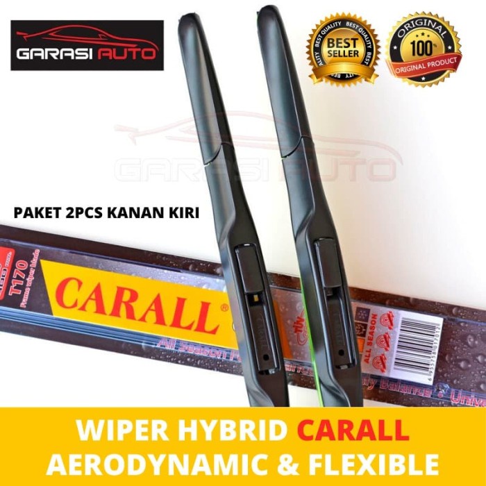 Wiper Kaca Depan Mobil Rush Terios Lama Hybrid Carall Karet Frameless
