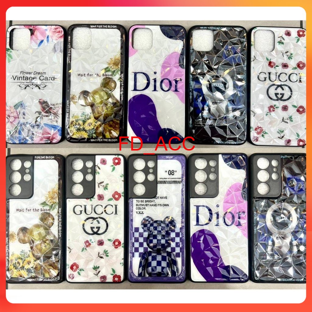 Case Corak Diamond For  Samsung A20 / A20S / A21 / A21S / A22 4G / A22 5G / A23 4G / A30 / A30S Casi