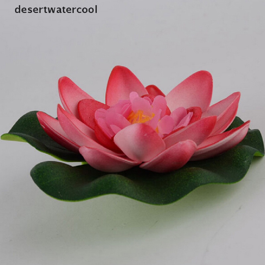 Deid Hotsale DIY Artificial Water Lotus Floag Bunga Ikan SPA Kolam Tanaman Deco Martijn