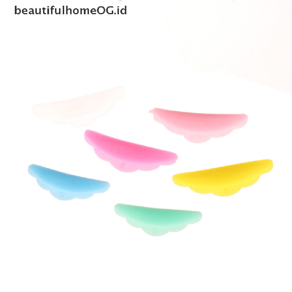 // Lebaran// 5pasang Lash Lift Lifg Curlers Curl Silicone Shields Pads Multicolor Reusable **