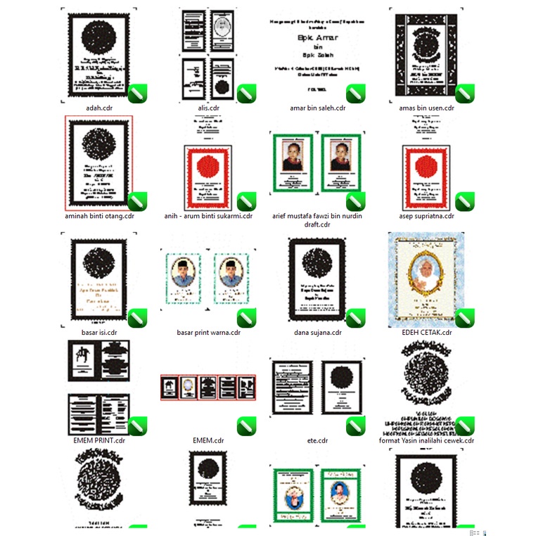 50 Desain Cover Yasin Hal 2 CorelDraw v15