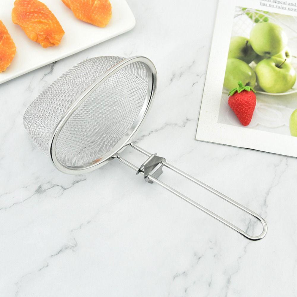 [Elegan] Slotted Spoon Cooking Home French Fries Fry Basket Mesh Net Hot Pot Saringan Makanan