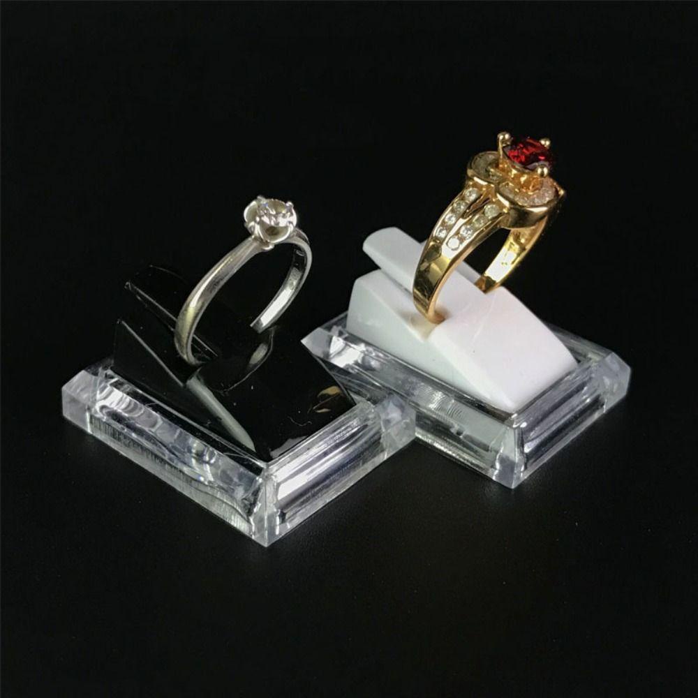 [Elegan] Klip Cincin Berdiri Segar Kreatif Warna Solid Pasar Perhiasan Display Cincin Rak Vintage Anting Rings Organizer