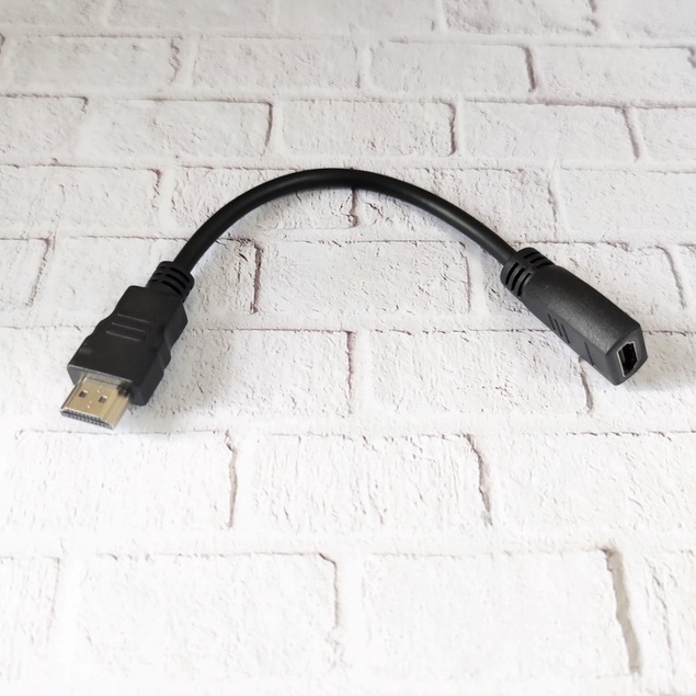 KABEL HDMI MALE FEMALE 20CM PERPANJANGAN / EXTENDER 20 CM / EXTENSION  VN 4