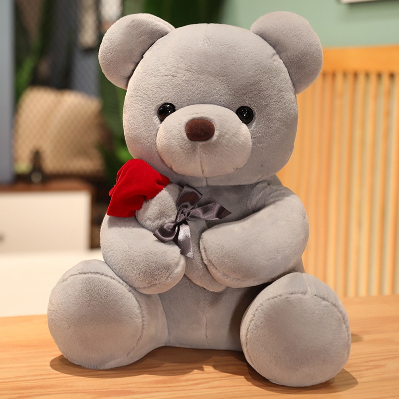 Boneka Teddy Bear Boneka Valentine Mainan Mewah Pengakuan Boneka Peluk Bunga Mawar Untuk Pacar Hadiah Hari Valentine Di Seluruh Dunia