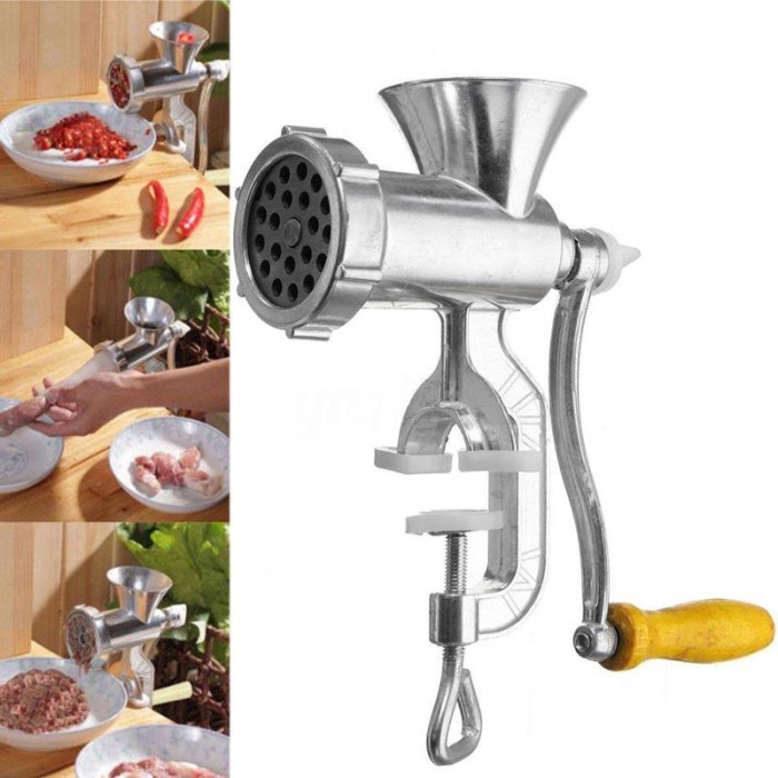 Mesin Penggiling Giling Daging Jepit Meja Meat Grinder Mincer No 10