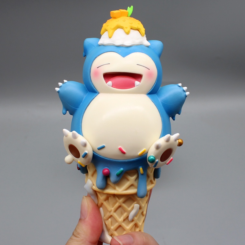 Figure Penerus Es Krim Sleep Starry Dream Series Psyduck Snorlax Action Figure Mainan Model Boneka Kartun