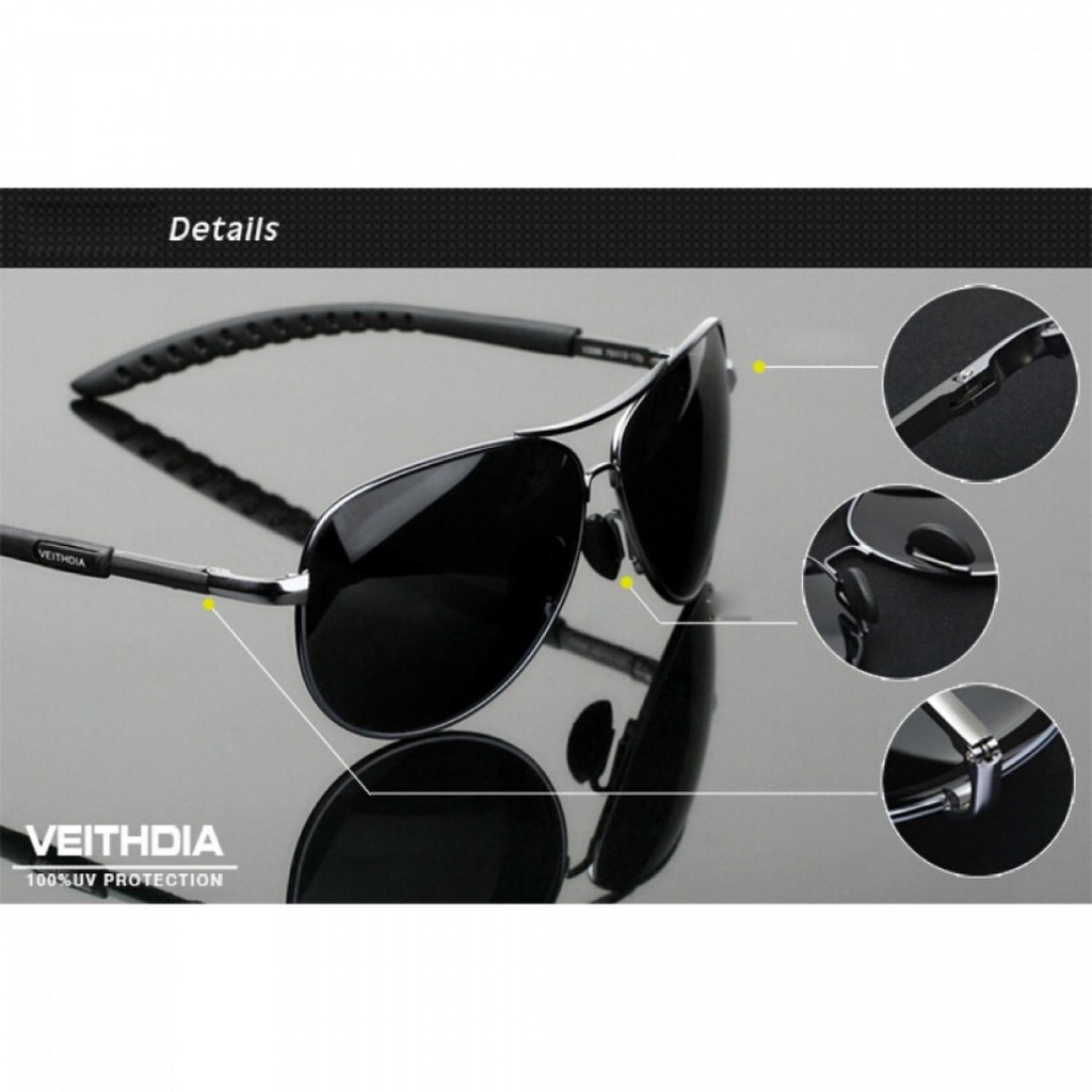 Kacamata Hitam Pria Polarized Sunglasses  3360