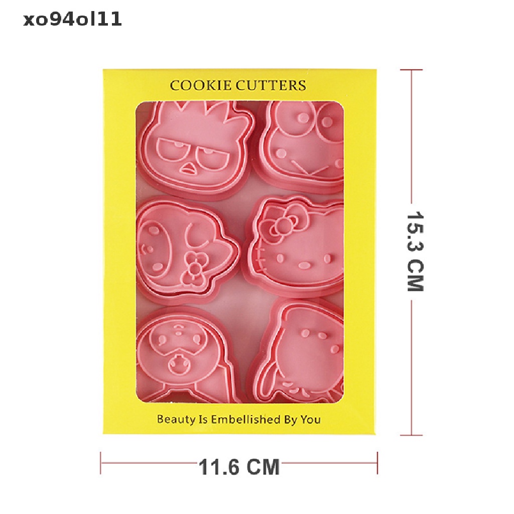 Xo 8 Pcs 3D Kartun Biskuit Cetakan Cookie Cutter Set Cookie Mold Baking Aksesoris OL