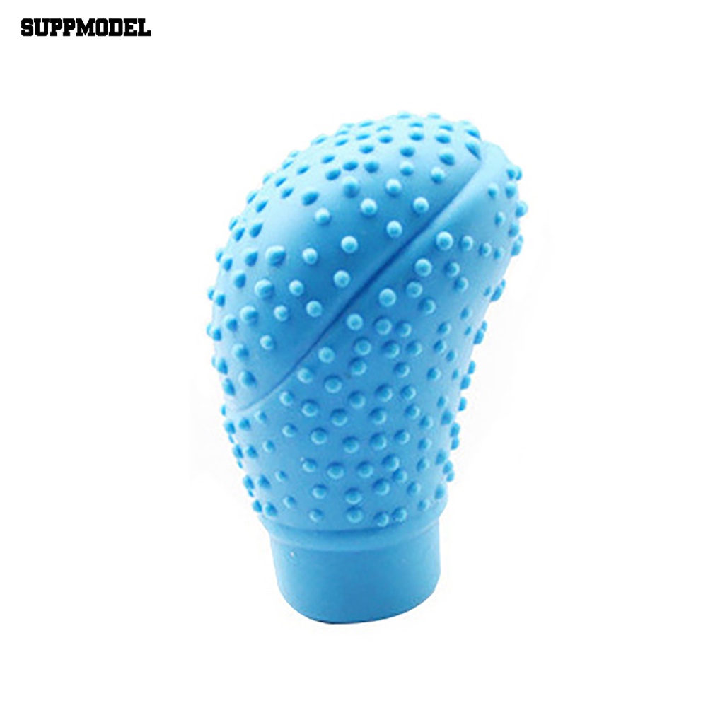 Suppmodel Universal Mobil Silikon Lembut Gear Knobs Lever Shifter Cover Pelindung Non-slip