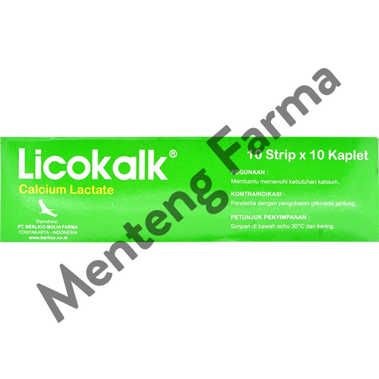 Licokalk 500 mg 10 Kaplet - Suplemen Kalsium