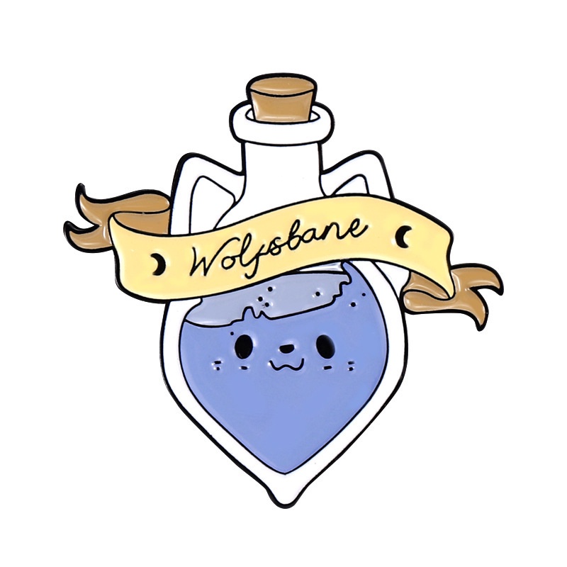 Kreatif Bentuk Botol Enamel Pin Logam Kartun Hadiah Perhiasan Indah Pribadi Untuk Teman Perempuan
