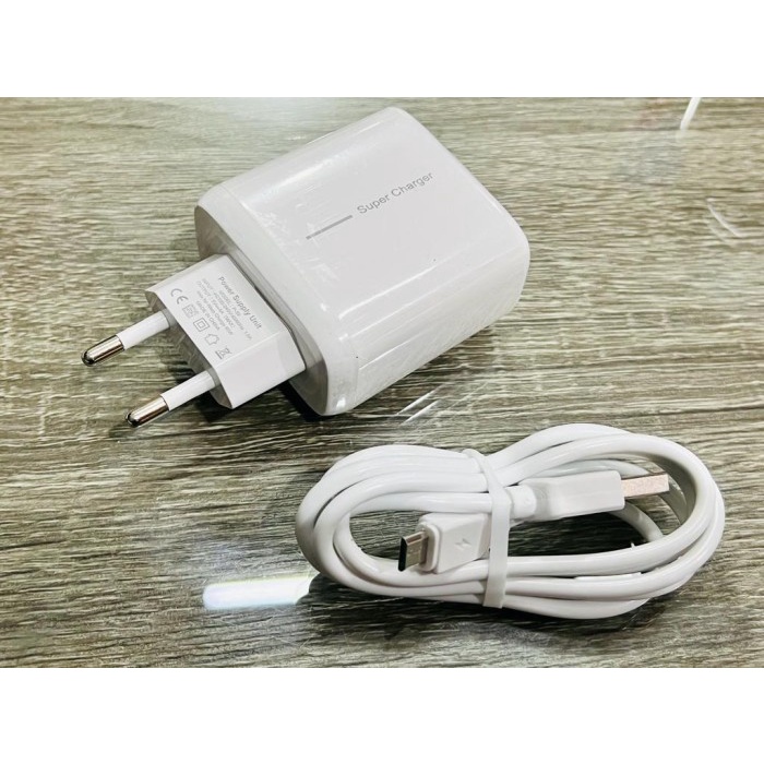 Charger Brand HP P-39 65W 1 USB Colokan Micro V8 Super Flash Charge Ace Charger Mini Adapter Fast Charge