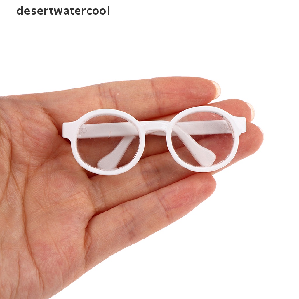Deid Kacamata Boneka Mewah Aksesori Bingkai Bulat 6.5/9.5cm Eyewear Clear Lens Martijn