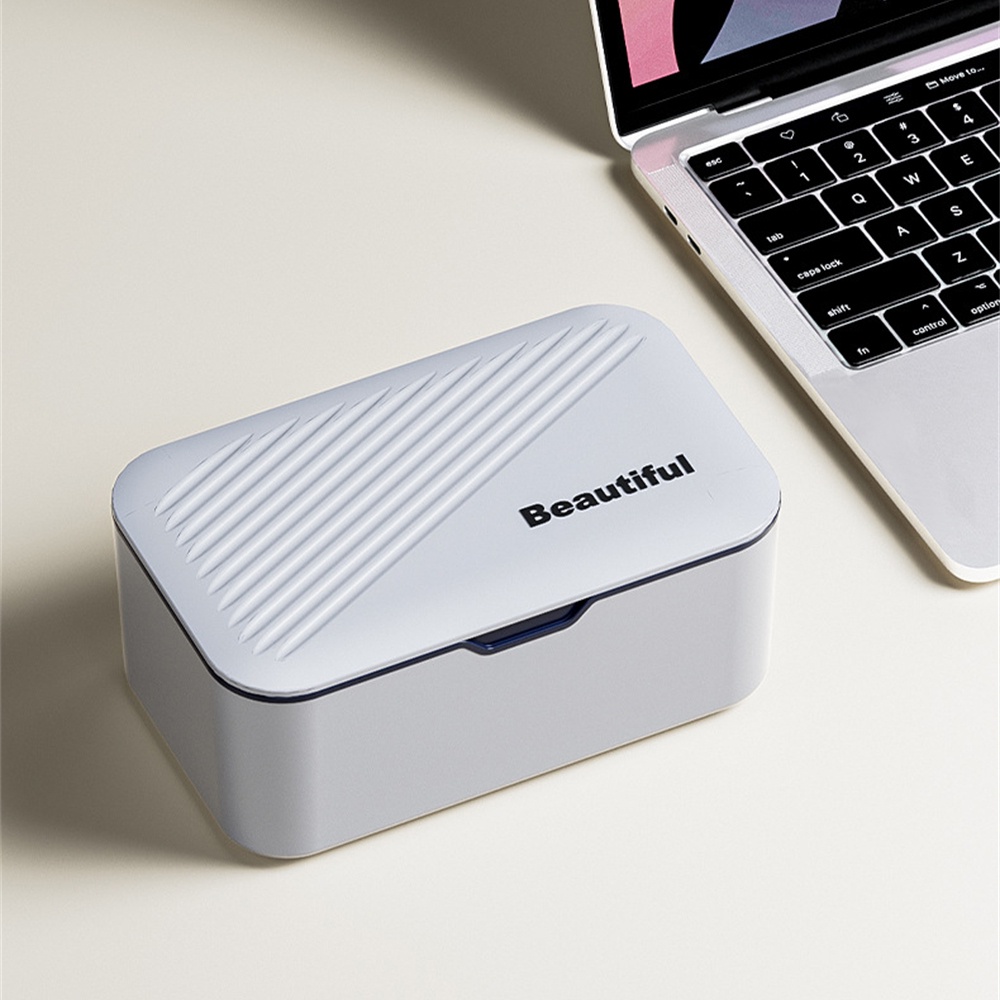 ღ Wet Tissue Kotak dengan Penutup Tisu Basah Plastik Case Bayi Tisu Serbet Kotak Penyimpanan Debu Tisu Dispenser Desktop Serbet pemegang