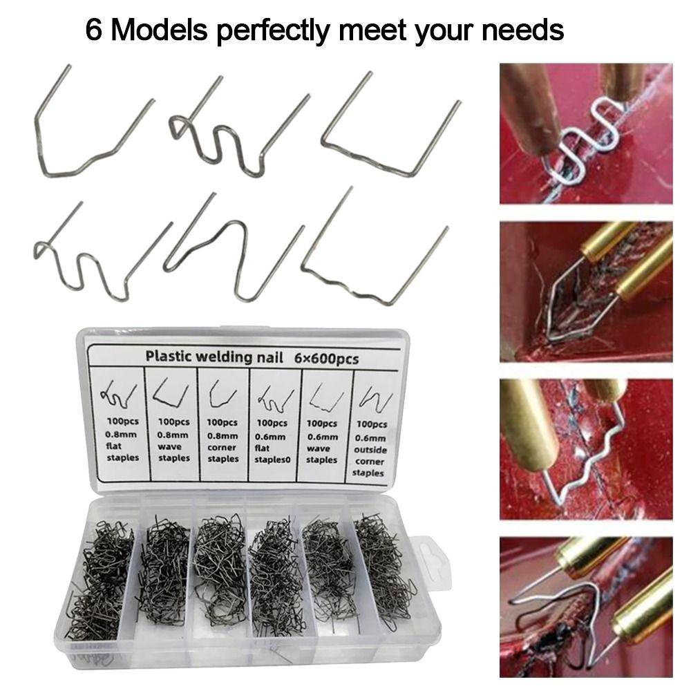 POPULAR Populer 600PCS Repair Welding Nail Perbaikan Las|Welder Staples Kit Kawat Las Bumper Fender