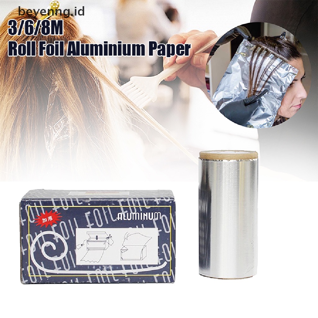 Beyen 3/6/8M Super Panjang Tebal Perm Aluminium Foil Kertas Noda Perlengkapan Penata Rambut ID