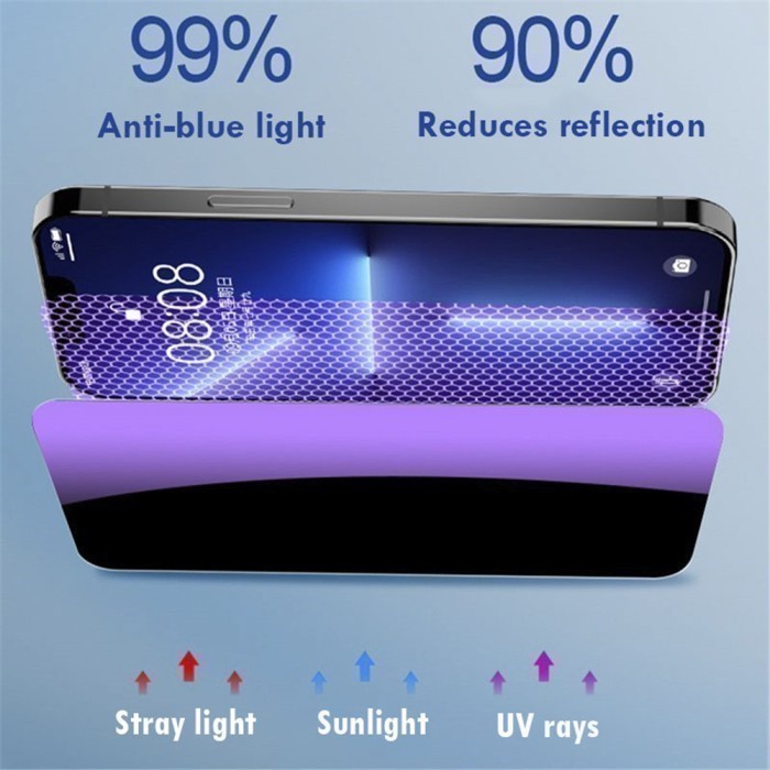 Tempered Glass Spy + Blue Light Infinix Smart 7 Smart 3 Plus