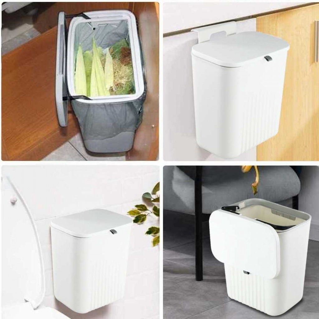 Kitchen Waste Trash Bin Tempat Sampah Dapur Toilet Gantung Tempel