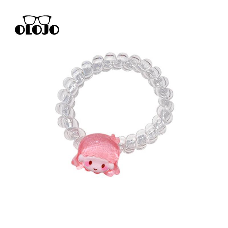 【COD】Cincin Rambut Kabel Telepon Mata Berkilau Halus Kitty Cat Lucu Manis Kartun Hiasan Kepala Rambut Ring