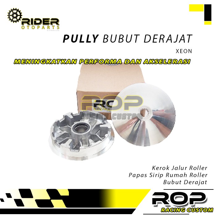 Upgrade Rumah Roller Racing Set Pully Xeon Bubut Derajat