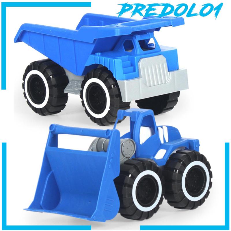 [Predolo1] Sand Truck Kids Crane Dump Truck Kendaraan Bermain Anak Balita4 5 6 Perempuan