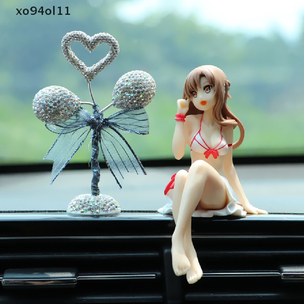 Xo 11cm Anime Sexy Action Figure Sitg posture Nyasna handmade Boneka Mobil Dekorasi Mainan Hadiah OL