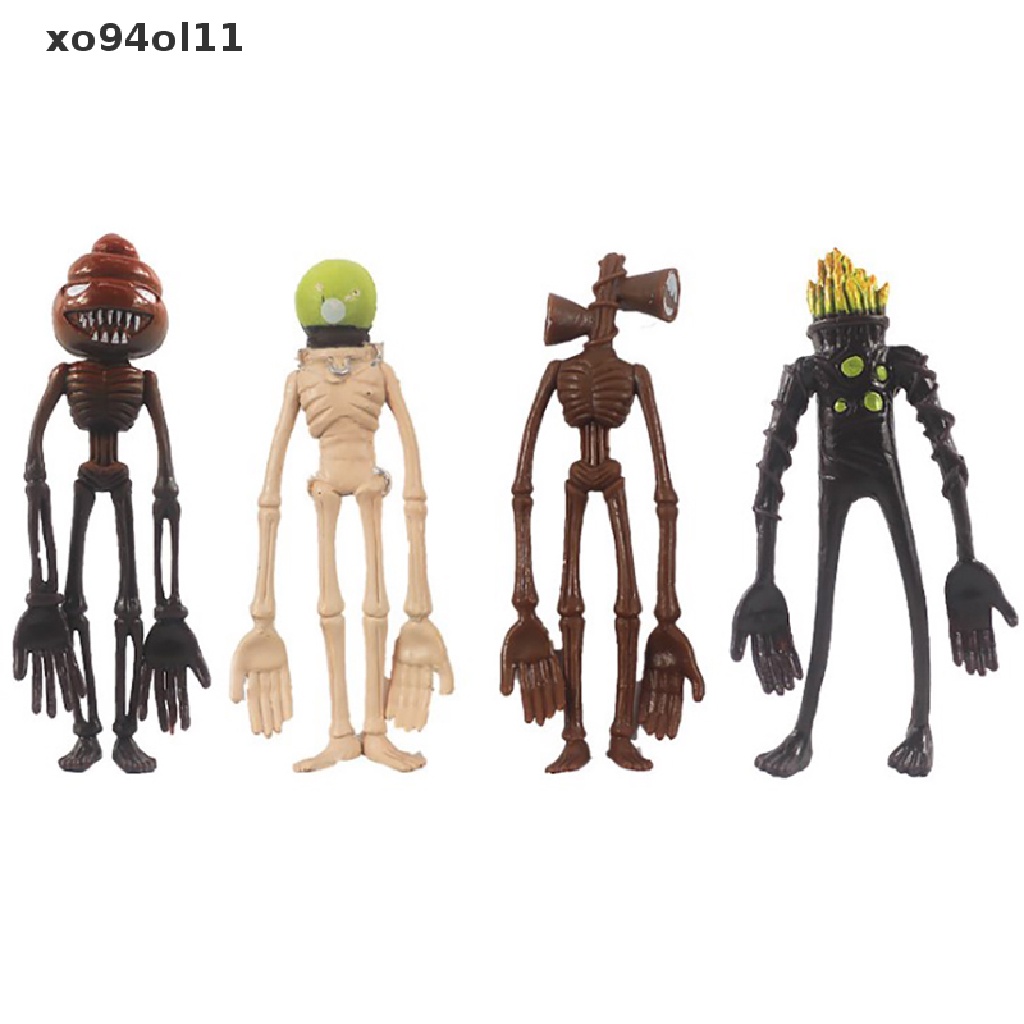 Xo 8Pcs/Set Siren Kepala Mainan Dekorasi Rumah Action Sirenhead Figure Horror Model OL