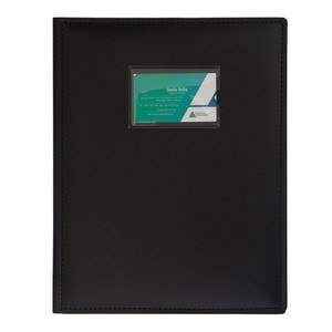 

Bantex Exclusive Display Book Clear Holder 24 Pocket A4 Black