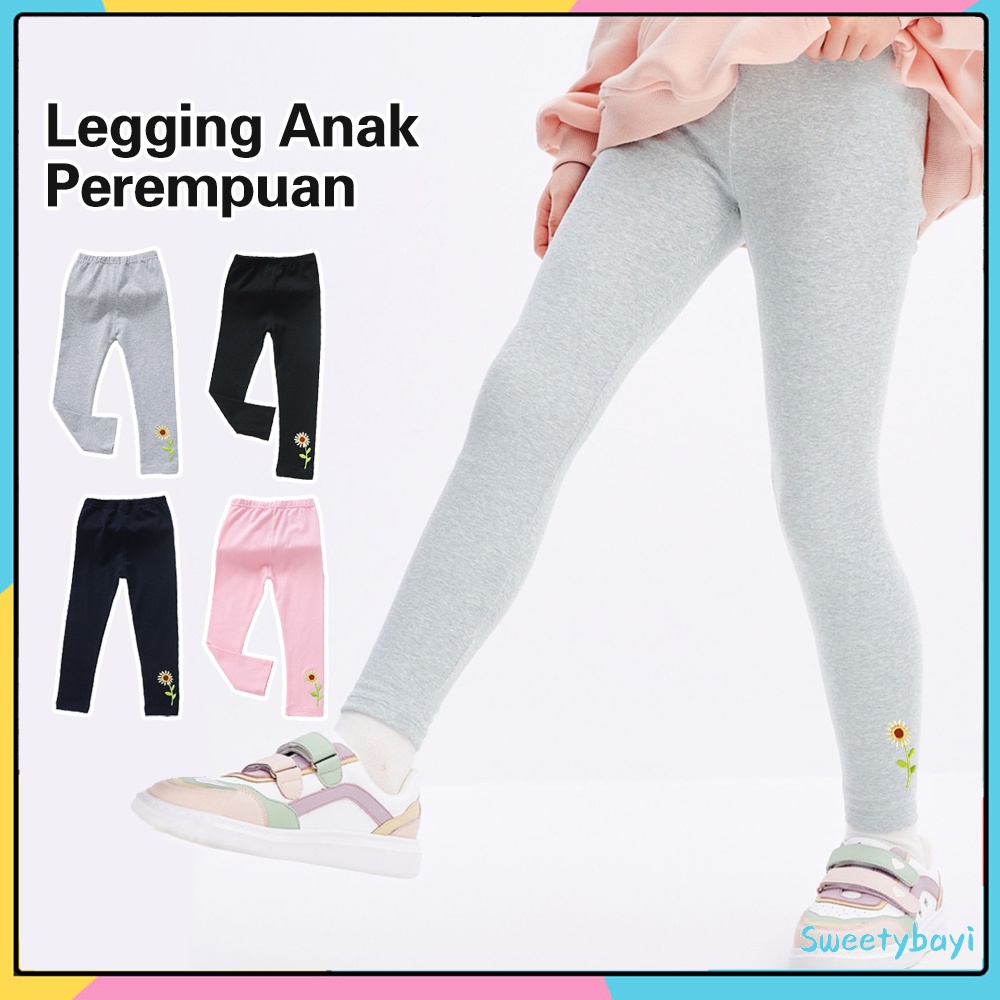 SweetyBayi Legging bayi anak perempuan katun Celana panjang anak bunga Leging bayi anak cewek