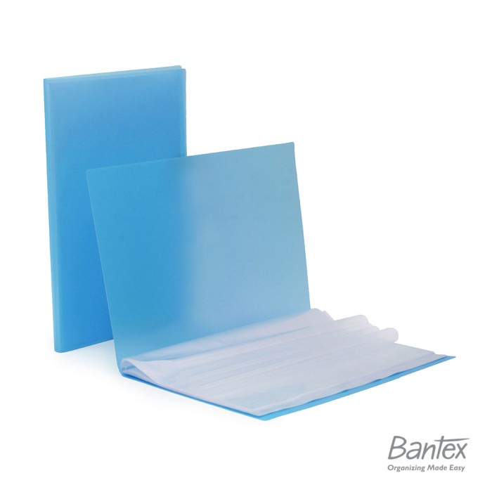 

Bantex Clear Holder Polos Folio F4 20 Lembar Trendy Blue