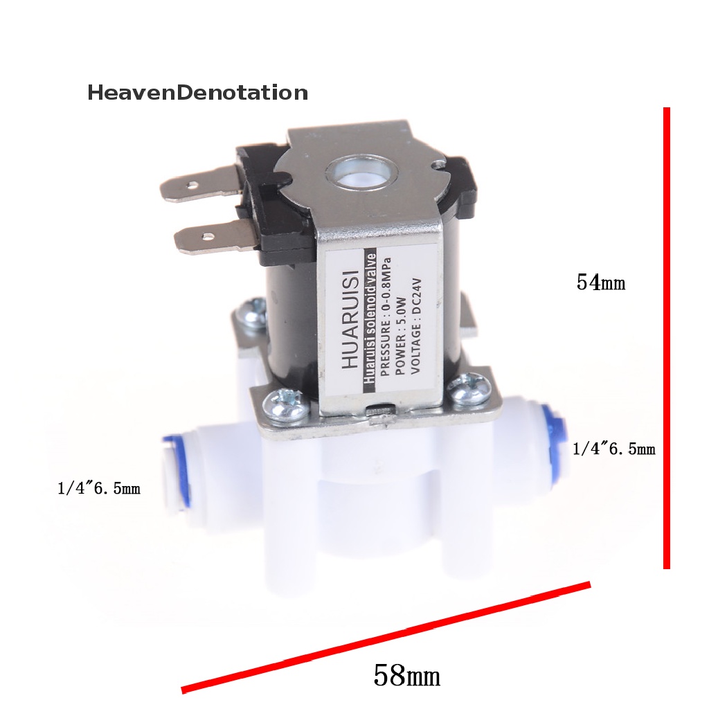 [HeavenDenotation] Katup Air Elektrik 24V DC Solenoid Valve 1per4 &quot;Sambungan Selang RO Controller HDV