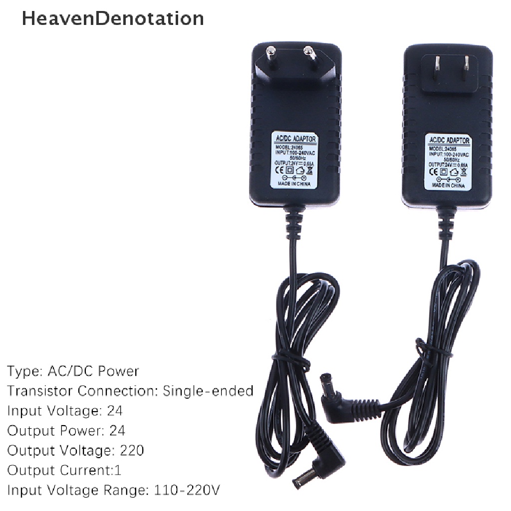 [HeavenDenotation] 24v 500ma Adaptor Daya DC Aroma Diffuser Penjernih Air Lampu Meja 24V 1A HDV