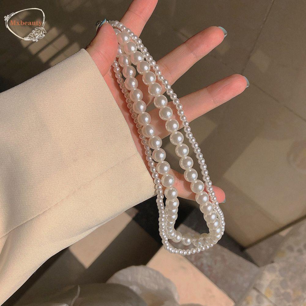Mxbeauty Kalung Wanita Elegan Vintage Hadiah Pesta Untuk Gadis Temperamen Perhiasan Leher Korea