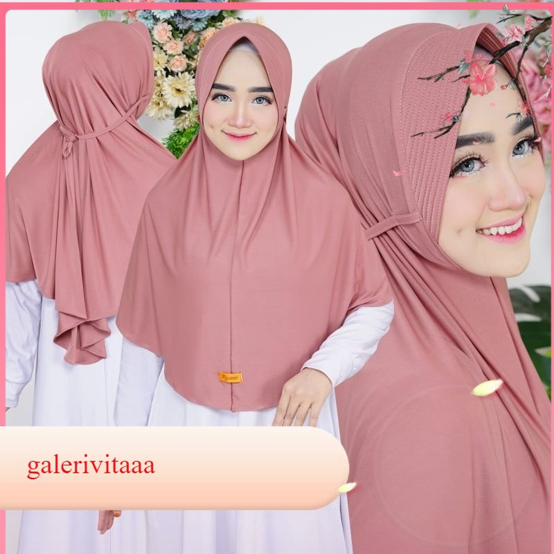 Hijab Maryam Pet / Hijab Bergo / Hijab Instan / Hijab Bergo Model Maryam 02