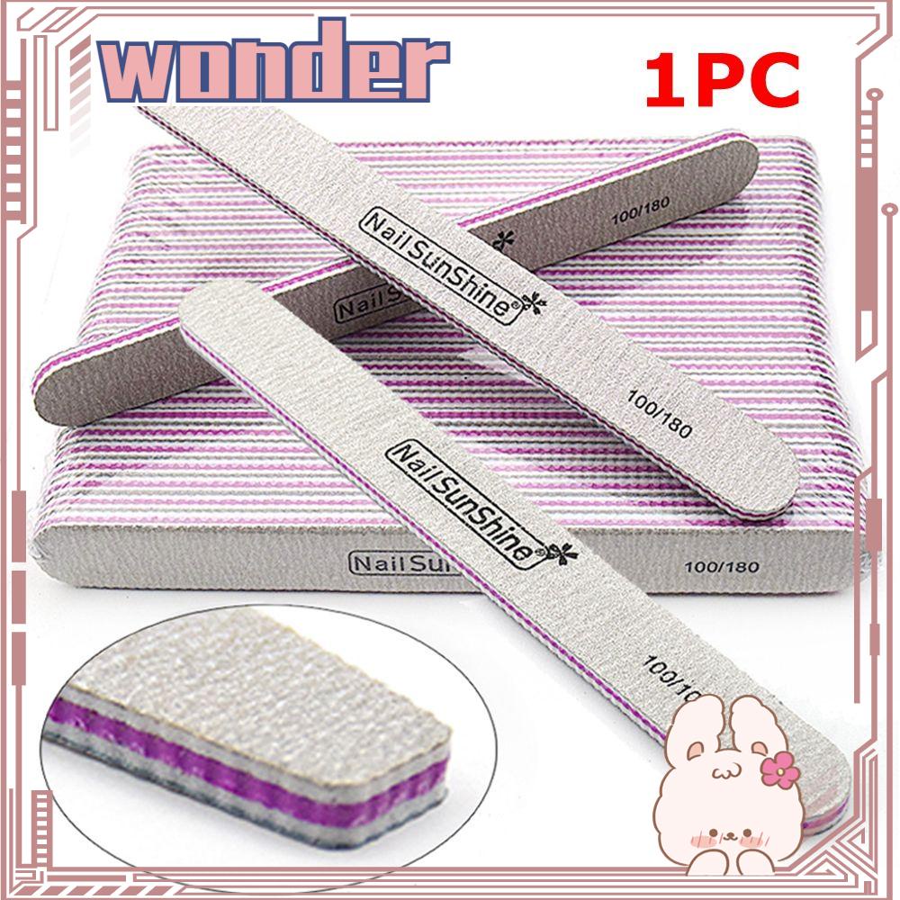 Wonder 1PC Kikir Kuku Hot Dua Sisi Pedicure Manicure