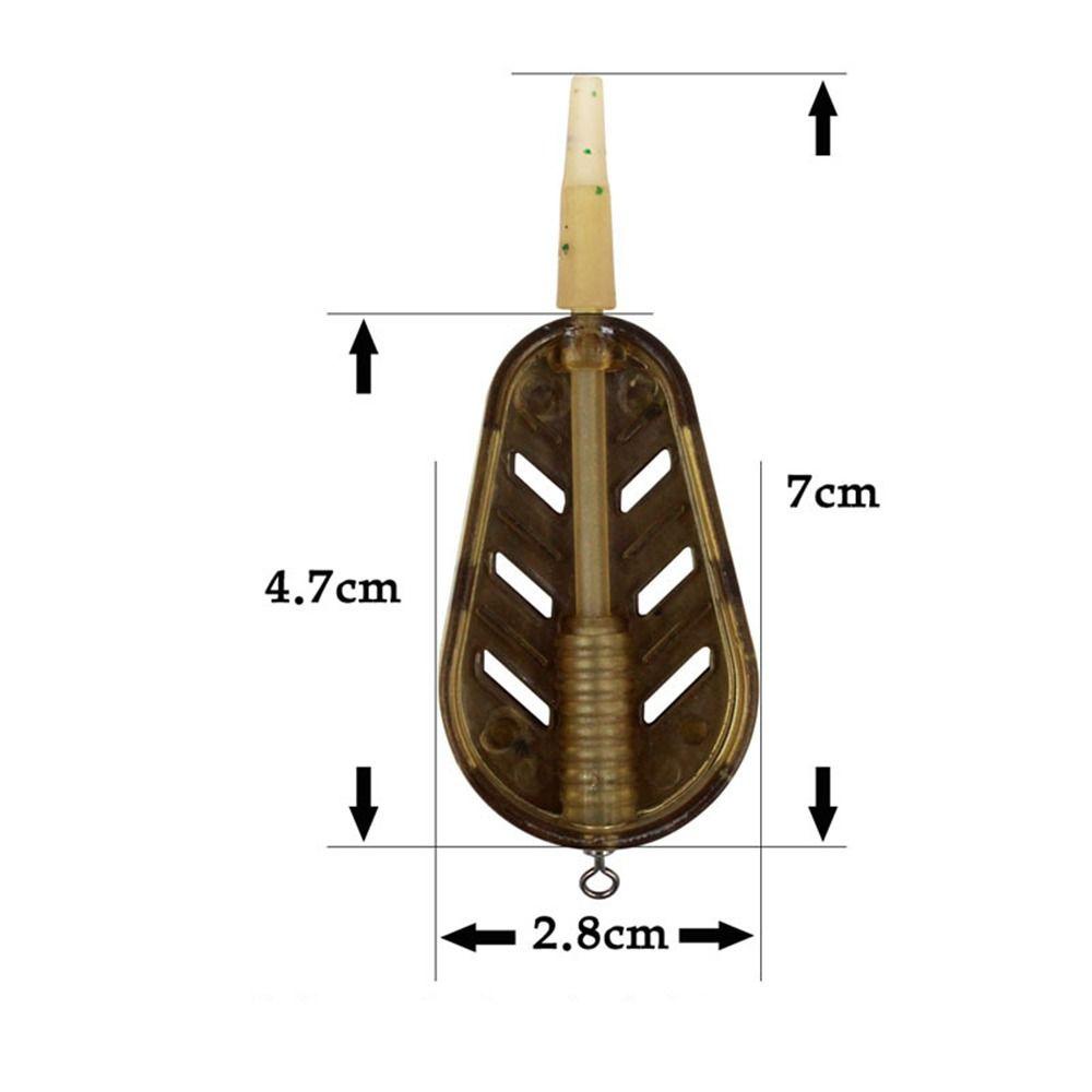 TOP Embed Feeder Alas Miring Tahan Lama Zinc alloy Sinker Tempat Umpan