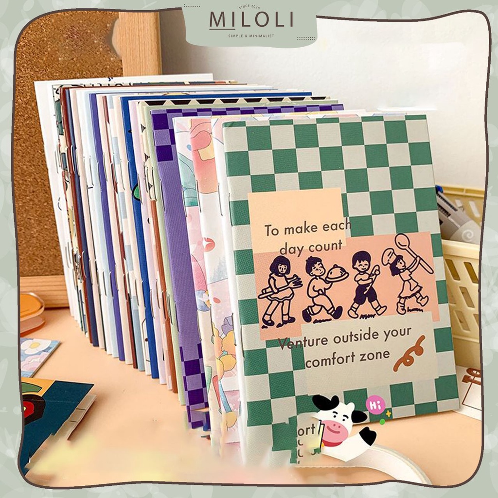 

[MILOLI] 1Pcs BUKU MINI RANDOM KARTUN SERIES Notebook Buku Tulis Buku Catatan Garis - E0041