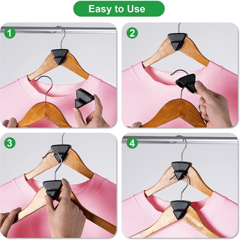 1per5/6pcs Pack Multifungsi Extender Klip Sambung Gesper Gantungan Susun Kait Organizer Rumah Mini Gantungan Penyimpanan Pakaian Lemari-Hemat Ruang Hanger Universal