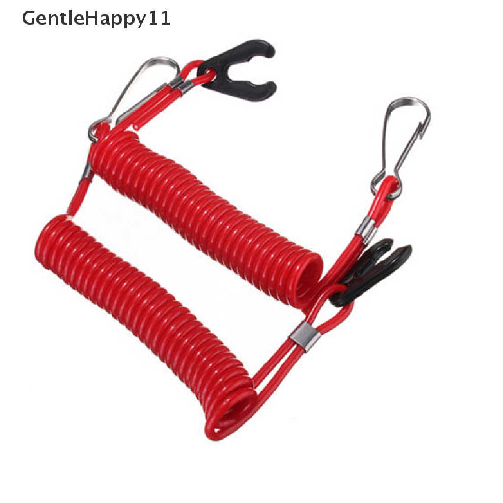 Gentlehappy Universalial Mesin Tempel Motor Lanyard Kill Stop Switch Safety Tether Double id