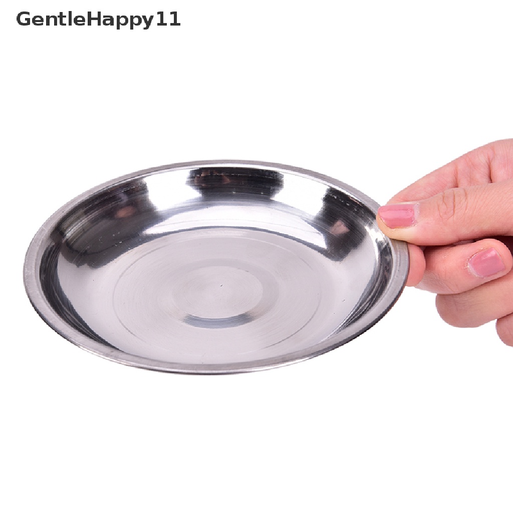 Gentlehappy Camping Round 14-26cm Dia Stainless Steel Peralatan Makan Piring Makan Wadah Makanan id