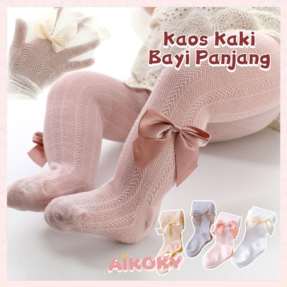 Aikoky 1-6 Tahun Stoking Anak Gaya Putri / Pantyhose Anak Bayi Perempuan