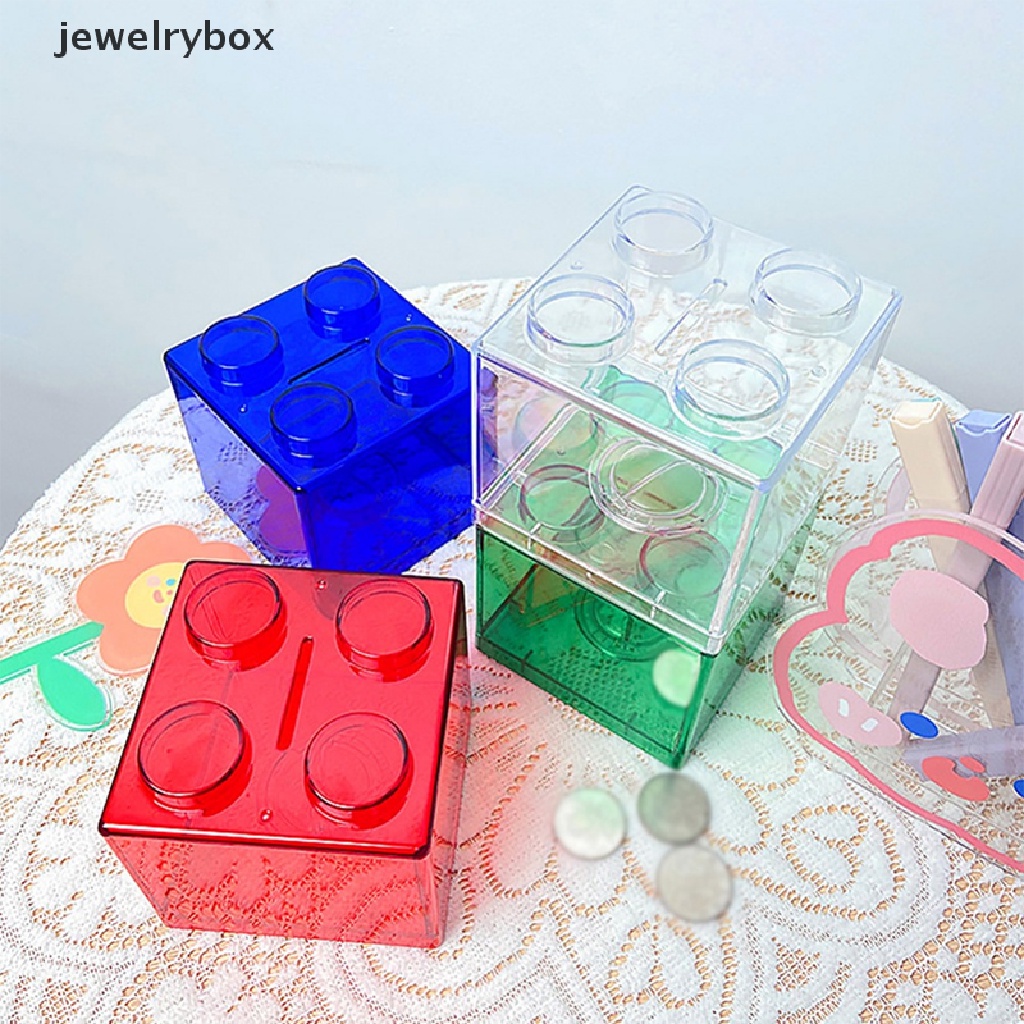 [jewelrybox] Kotak Koin Bentuk s Kid Money Bank Stackable Kotak Penyimpanan Hadiah Mainan Untuk Anak Butik