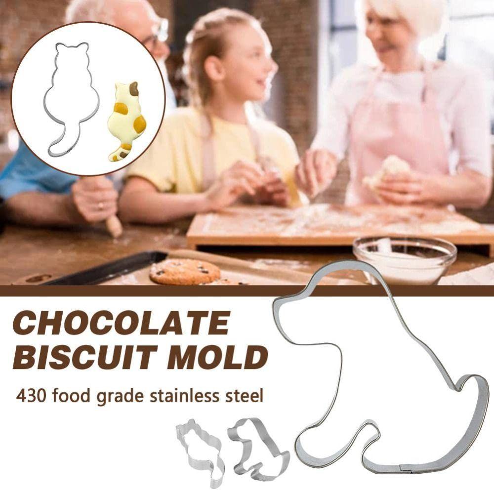 R-FLOWER 2pcs Cetakan Kue Kering Cetakan Kue Fondant Bakeware Rumah &amp; Dapur