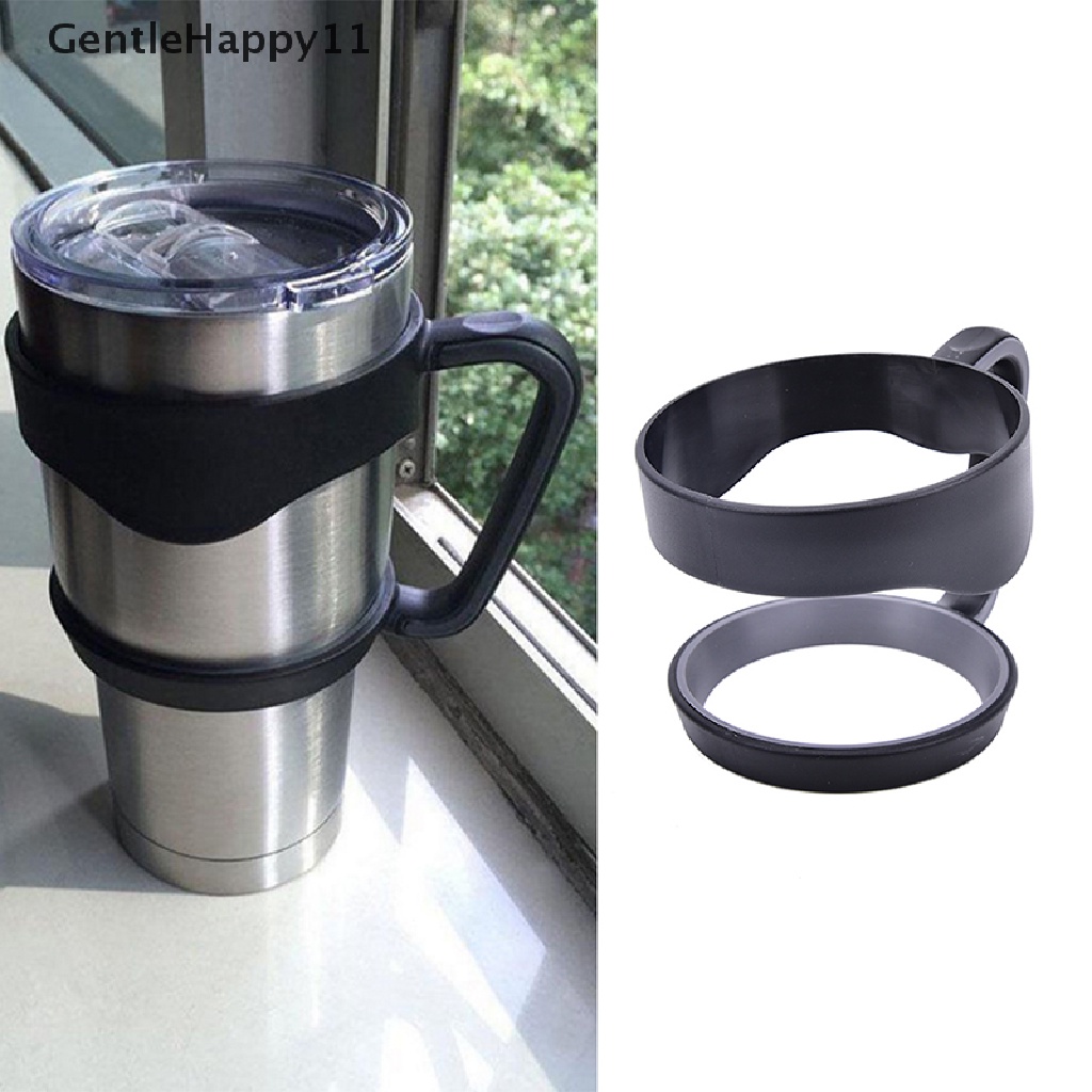 Gentlehappy Handle Untuk 30Oz stainless steel yeti insulated tumbler mug Cangkir Kopi 1pc Sedotan holder Tutup Gelas Pengganti 30Oz Warna Hitam Untuk yeti  1pc Handle Untuk 30Oz Belum