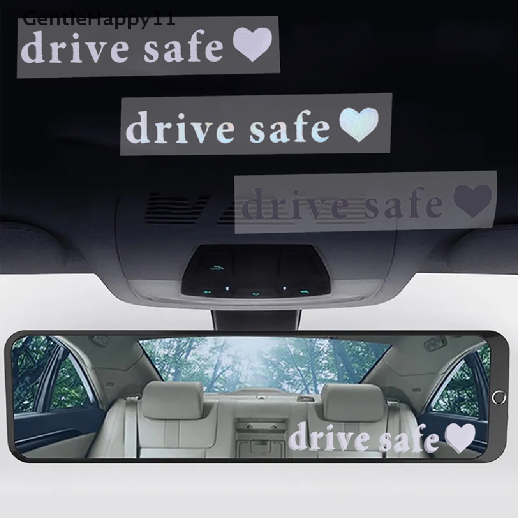 Gentlehappy 1Pc Drive Safe Tips Stiker Mobil Cermin Hias Stiker Vinyl Anti Air id