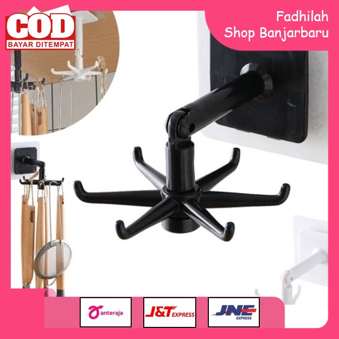 GANTUNGAN HOOK 6 KAKI HOOK PUTAR 360 DERAJAT GANTUNGAN KUNCI GANTUNGAN PERALATAN MASAK MURAH | FADHILAH SHOP BJB