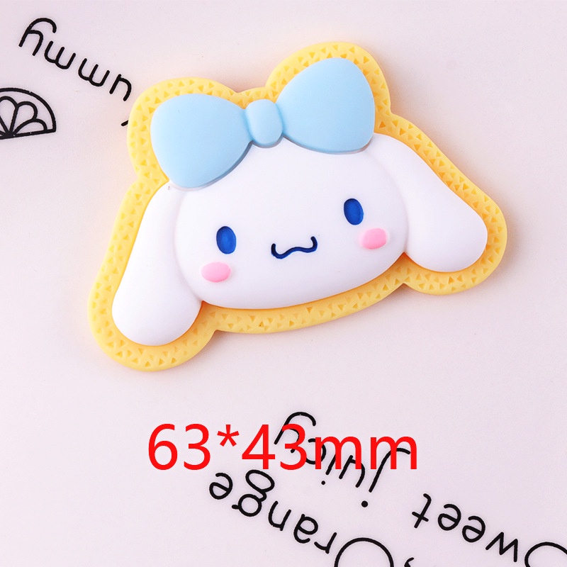 Kuromi Melody Cinnamon Dog Series Patch DIY Kartun Resin Perhiasan Aksesoris Kecil Cream Lem Aksesoris Untuk Telepon Latop