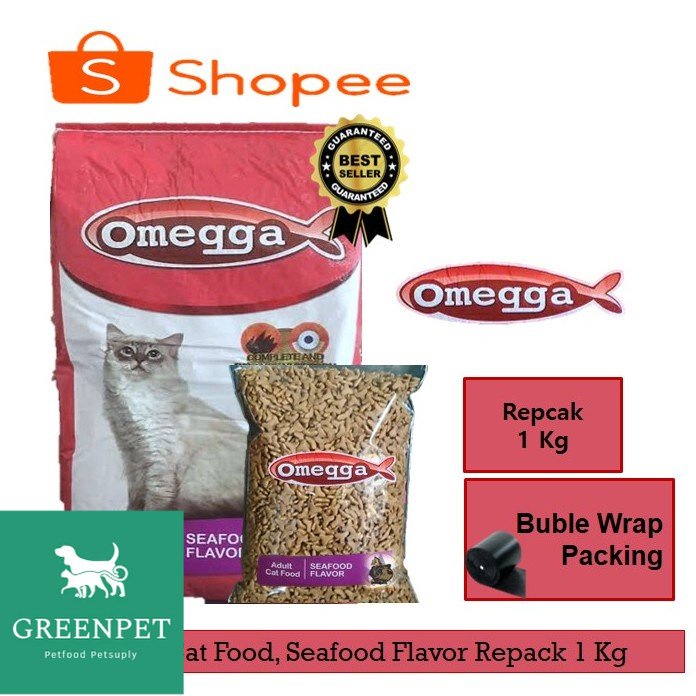 Makanan Kucing Omega Seafood 1 kg