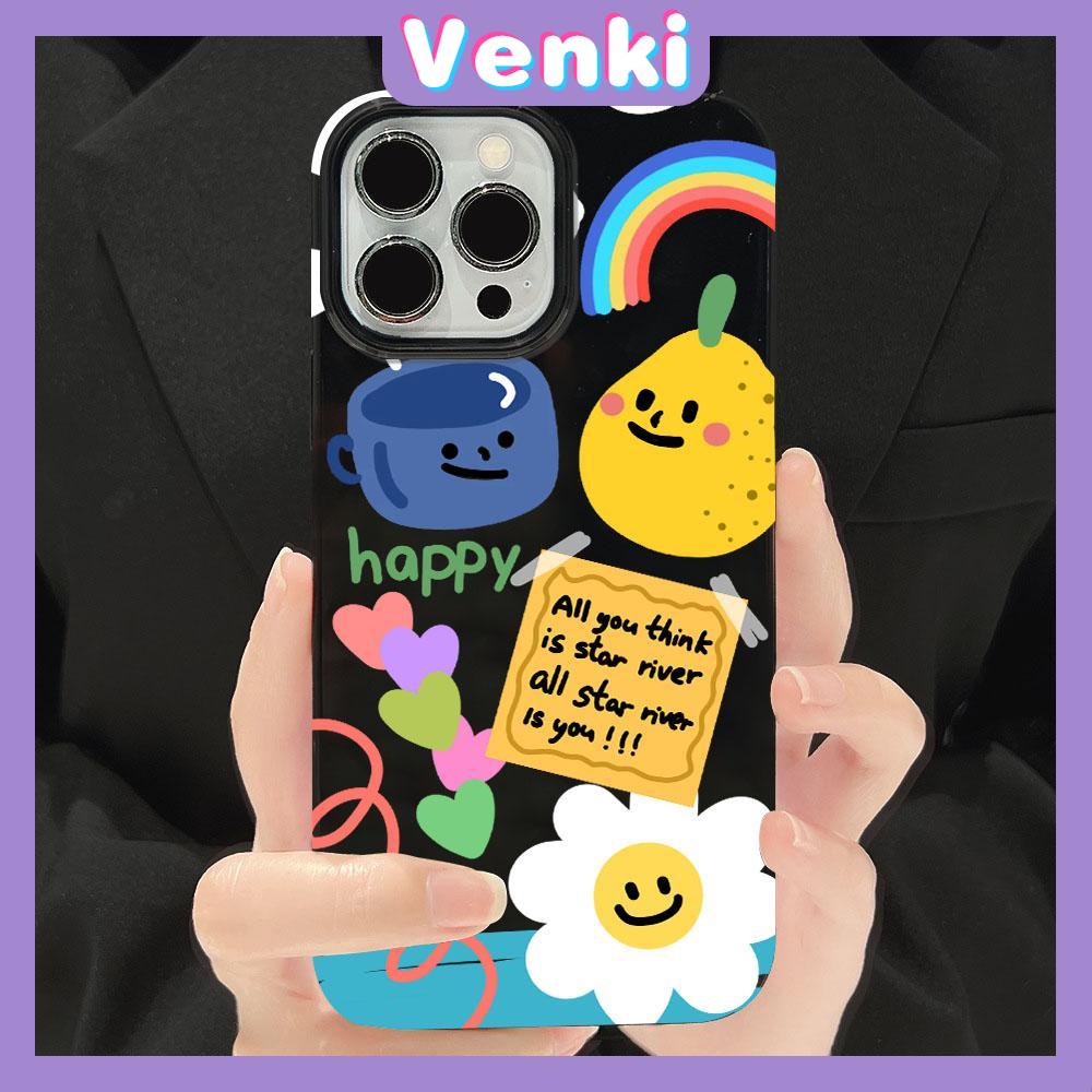 Case for iPhone 11 Soft TPU Glossy Black Candy Case Cute Apple Creative Collage Camera Protection Shockproof For iPhone 14 13 12 11 Pro Max 7 8 Plus X XR